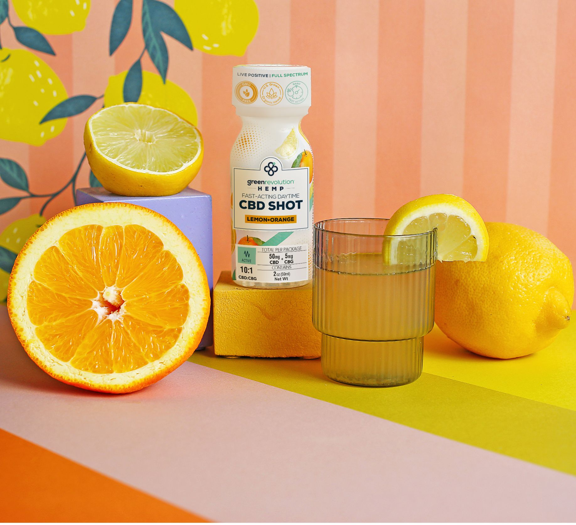 cbd shot lemon orange